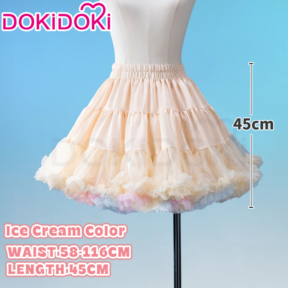 【Soft Petticoat】【In Stock】DokiDoki Black / White / Pink Petticoat Bustle Underskirt Oversized Violent Skirt Pumpkin Pants - Image 28