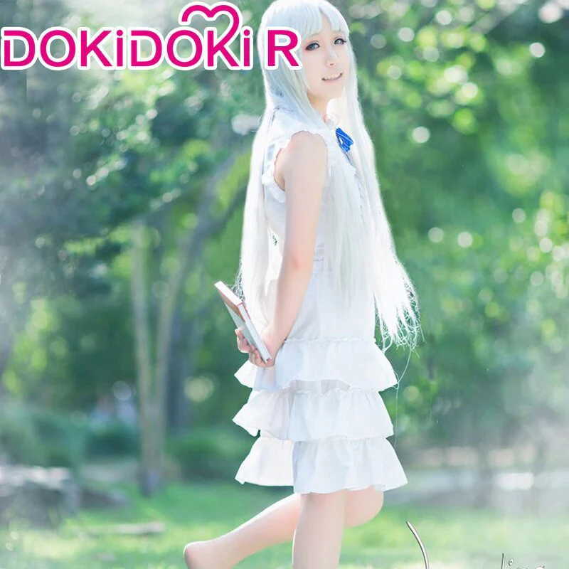 DokiDoki-R Anime Anohana Cosplay Honma Meiko Women Costume - Image 2