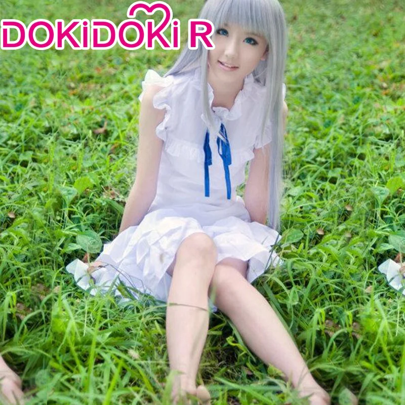 DokiDoki-R Anime Anohana Cosplay Honma Meiko Women Costume - Image 3