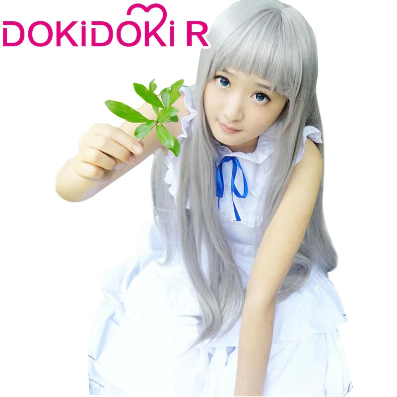 DokiDoki-R Anime Anohana Cosplay Honma Meiko Women Costume - Image 4