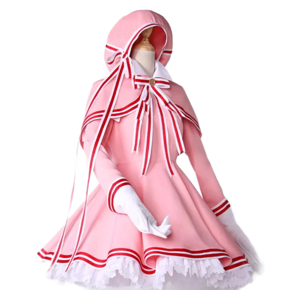 DokiDoki-R Anime Card Captor Sakura Cosplay Kinomoto Sakura Costume Pink Battle Suit Cardcaptor Sakura - Image 5