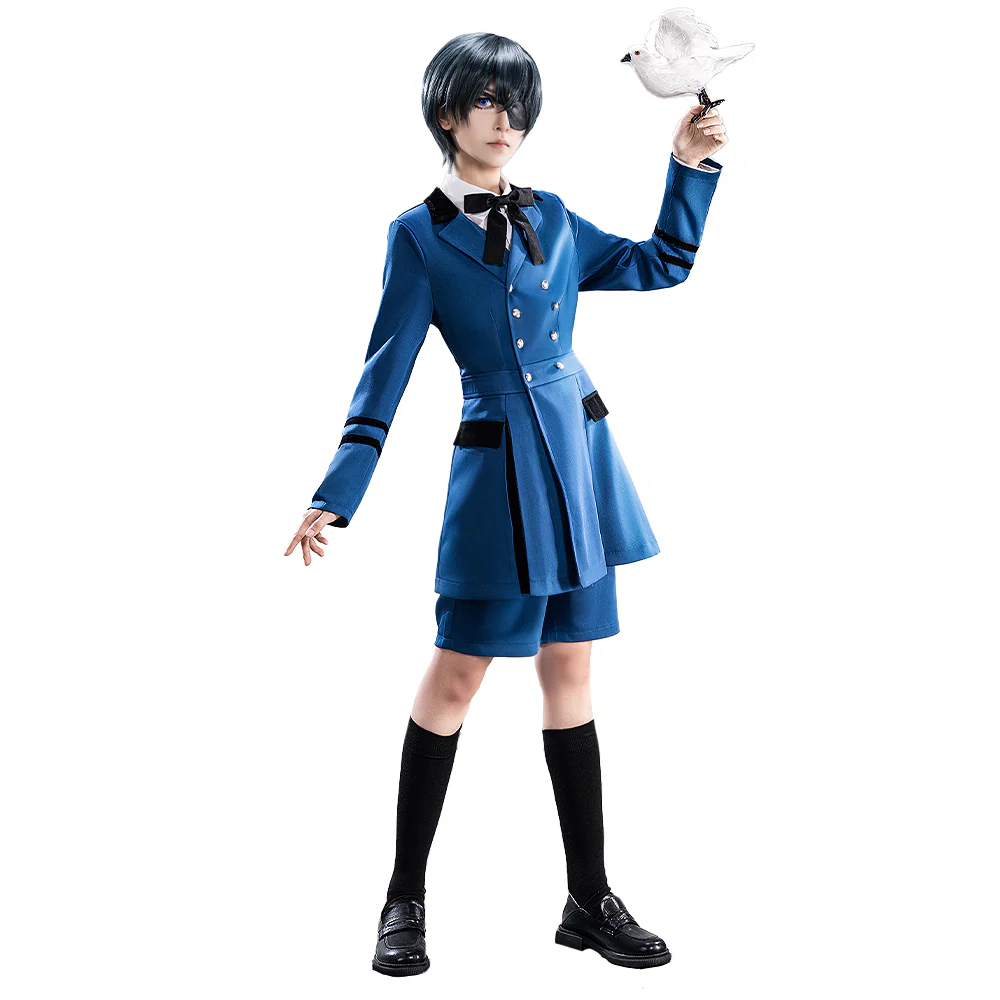 【Partially Ready For Ship】Dokidoki-R Anime Cosplay Ciiel Phaantomhiive Costume Casual Wear - Image 5
