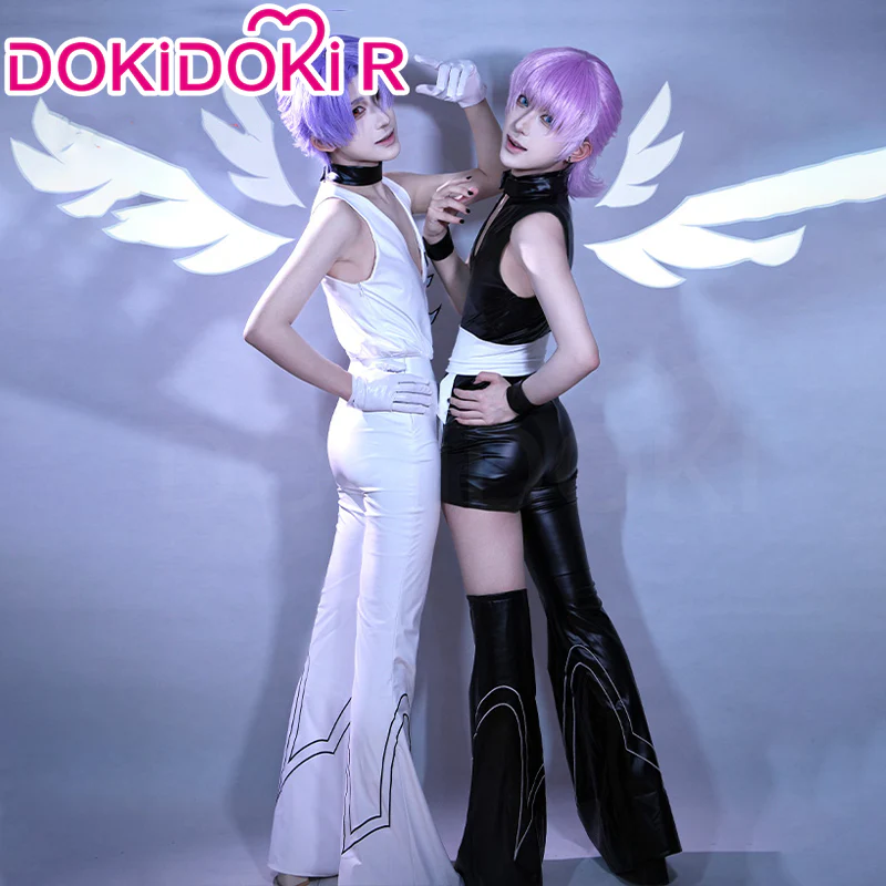 DokiDoki-R Anime Cosplay Black / White Costume - Image 8
