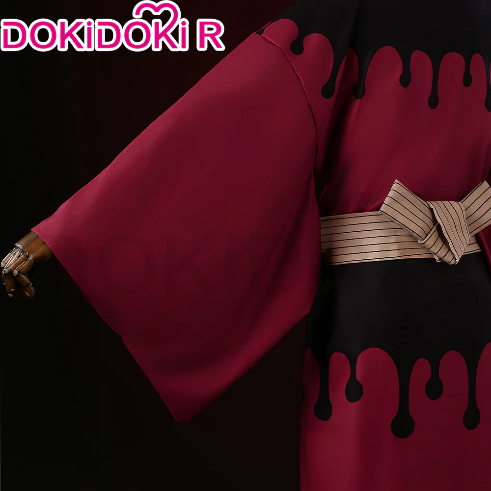 DokiDoki-R Anime Cosplay Costume Men Black Red Costume Japanese Kimono - Image 3