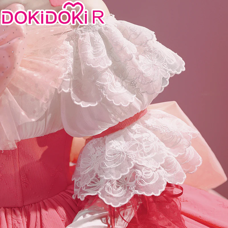 【IN STOCK】DokiDoki-R Anime Cosplay Walpurgisnacht Rising Costume Pink Dress - Image 4