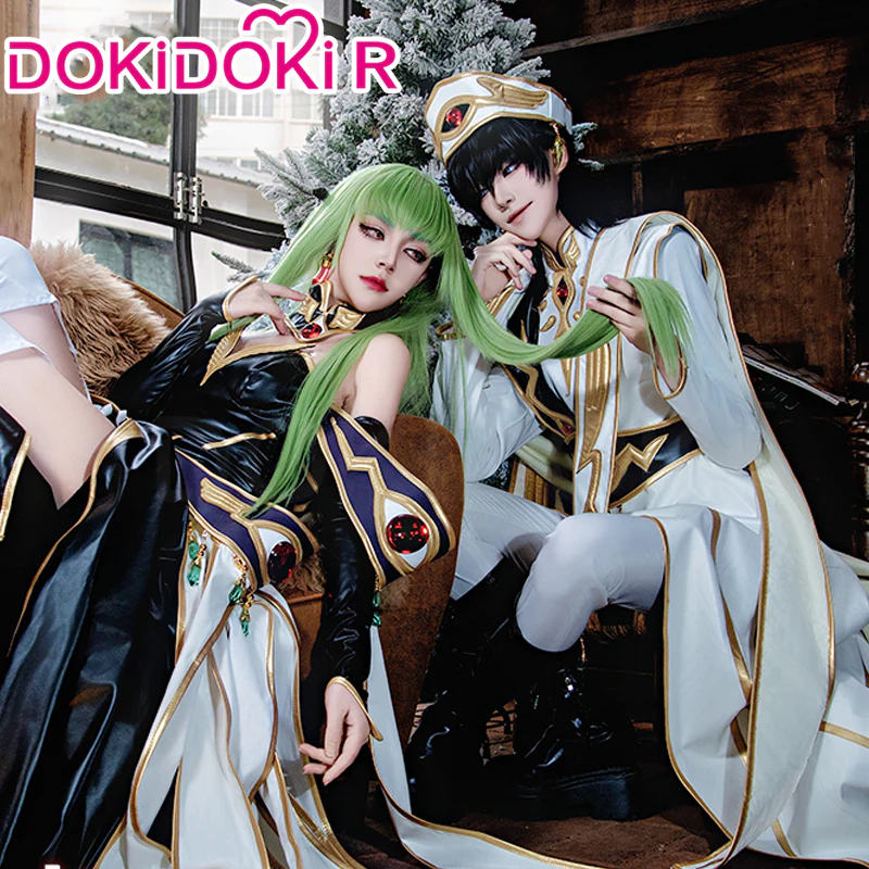 【Size XS-2XL】DokiDoki-R Anime Cosplay Emperor / Queen Costume White / Black Uniform King Wear