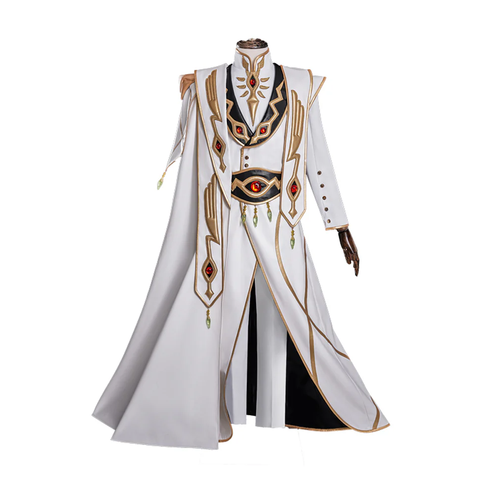 【Size XS-2XL】DokiDoki-R Anime Cosplay Emperor / Queen Costume White / Black Uniform King Wear - Image 10
