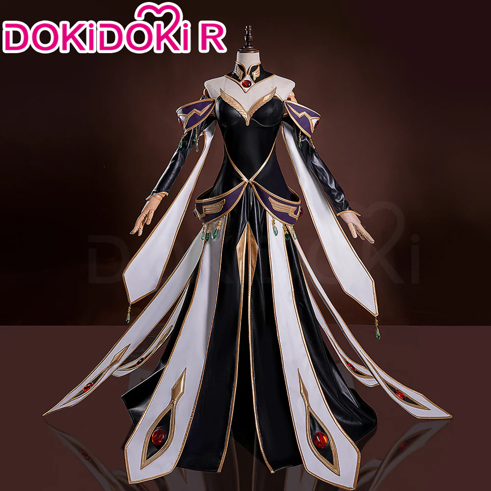 【Size XS-2XL】DokiDoki-R Anime Cosplay Emperor / Queen Costume White / Black Uniform King Wear - Image 11
