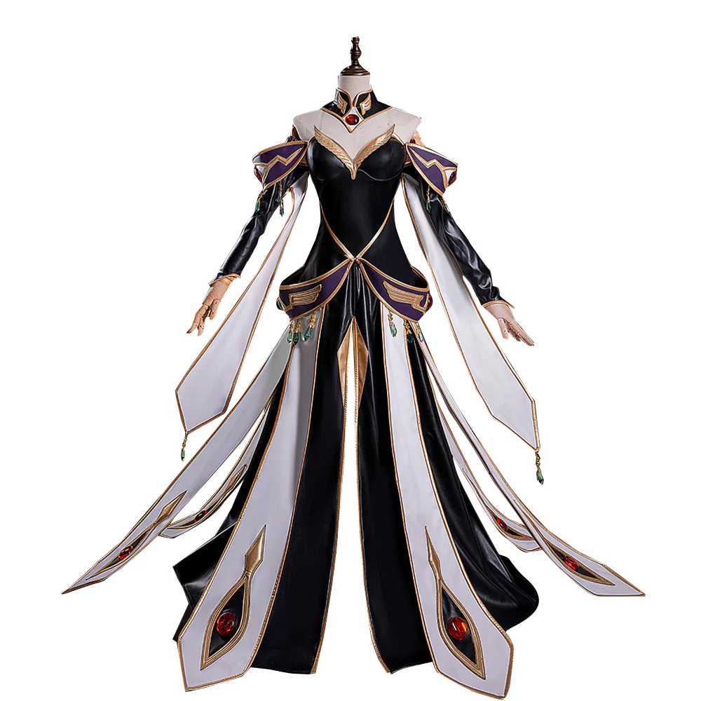 【Size XS-2XL】DokiDoki-R Anime Cosplay Emperor / Queen Costume White / Black Uniform King Wear - Image 15