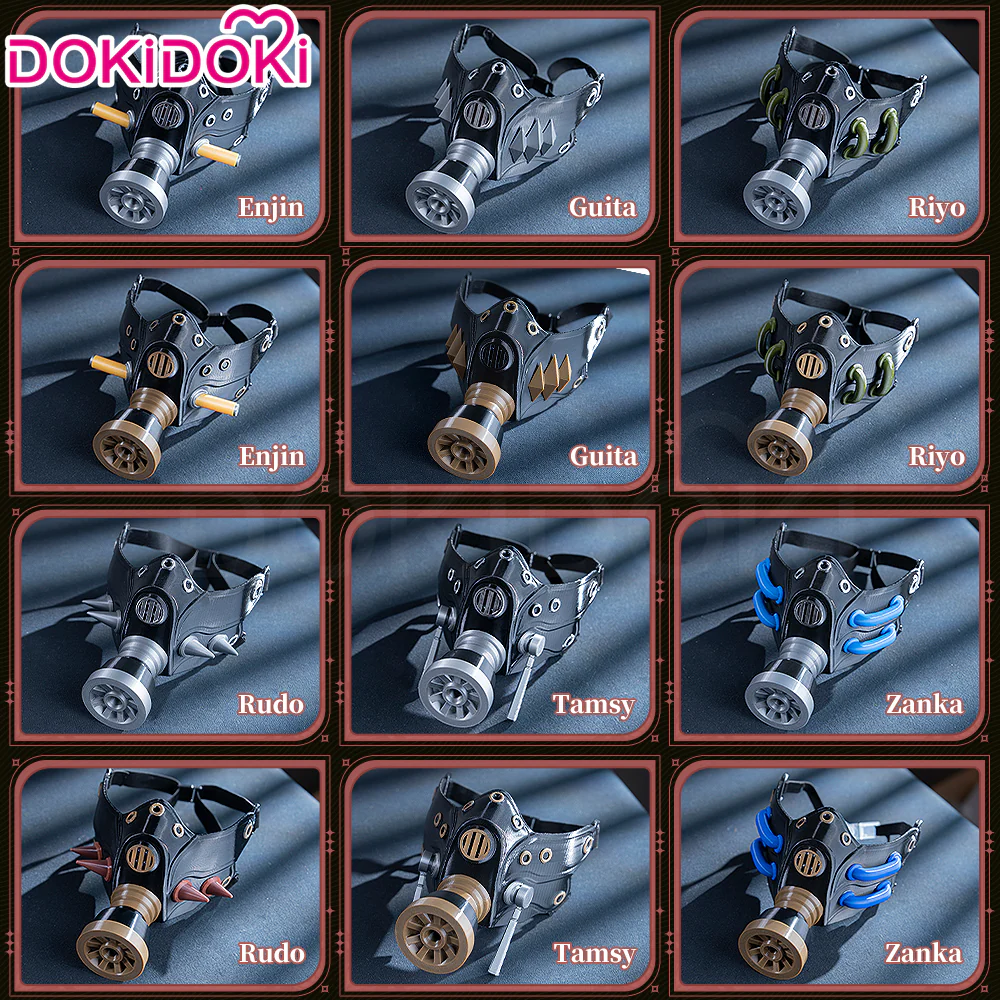 【In Stock】DokiDoki Anime GACHIAKUTA Cosplay Riyo Reaper / Zanka Nijiku / Rudo Surebrec / Guita / Tamsy Caines / Enjin Prop Mask