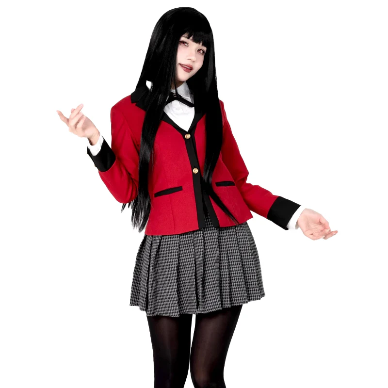 【In Stock】DokiDoki-R Anime Kakegurui Cosplay Jabami Yumeko / Momobami Kirari Costume Uniform - Image 6