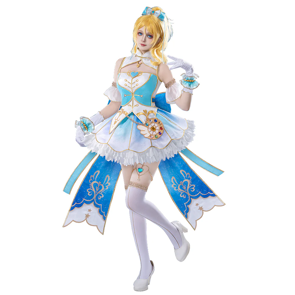 DokiDoki-R Anime LoveLive! School Idol Project Cosplay Ayase Eli Costume Make-up Magic - Image 6