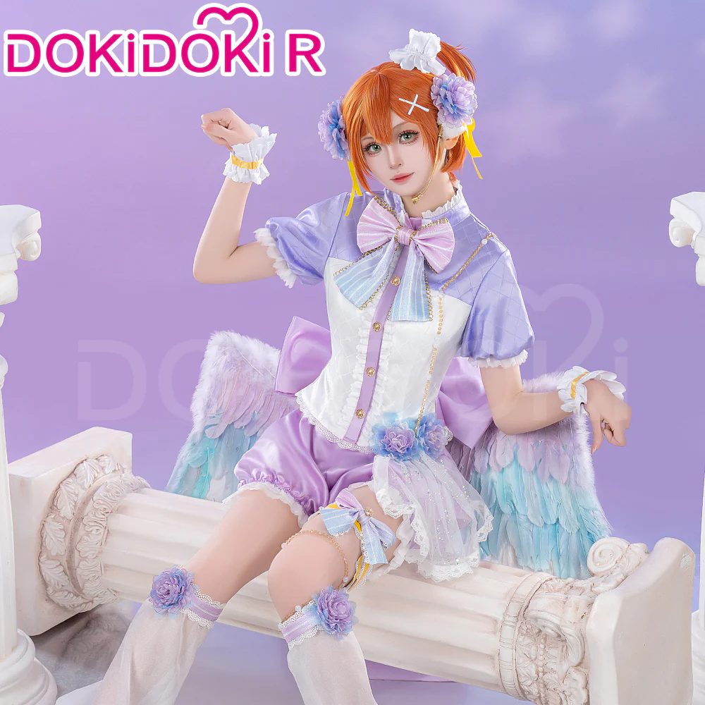 DokiDoki-R Anime LoveLive! School Idol Project Cosplay Lovelive Hoshizora Rin Costume / Wing White Day Angel Idol Project - Image 2