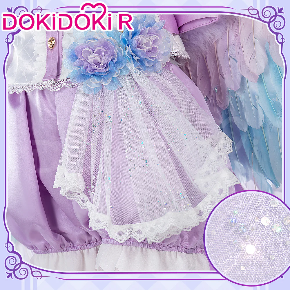 DokiDoki-R Anime LoveLive! School Idol Project Cosplay Lovelive Hoshizora Rin Costume / Wing White Day Angel Idol Project - Image 3
