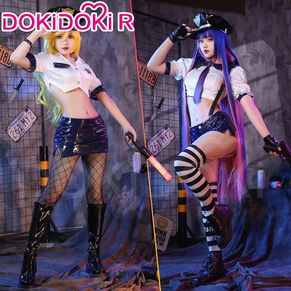 【In Stock】DokiDoki-R Anime Cosplay Costume Angel Police Uniform