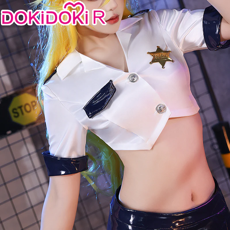 【In Stock】DokiDoki-R Anime Cosplay Costume Angel Police Uniform - Image 3