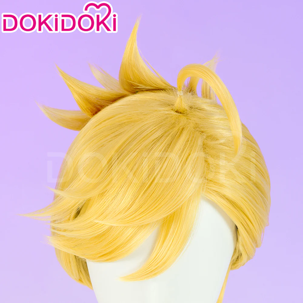 【Partially Ready For Ship】DokiDoki Anime Cosplay Cosplay Wig Long Yellow Hair / Earrings - Image 10
