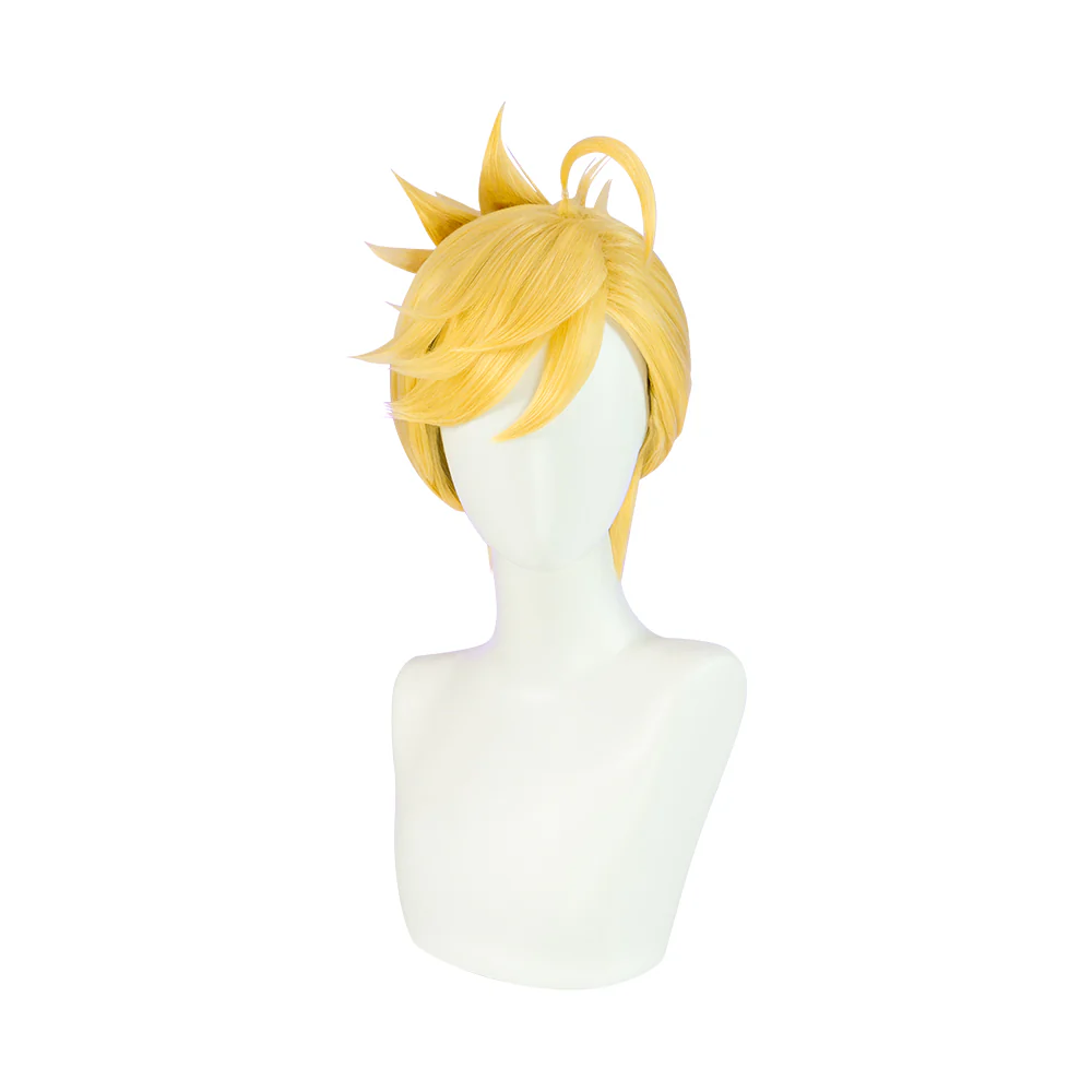【Partially Ready For Ship】DokiDoki Anime Cosplay Cosplay Wig Long Yellow Hair / Earrings - Image 11