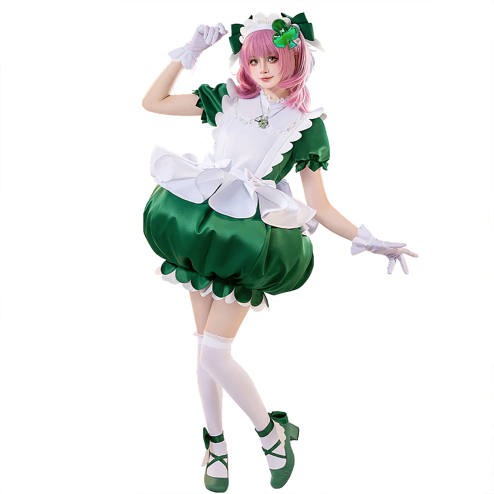 DokiDoki-R Anime Shugo Chara! Cosplay Hinamori Amu Costume Amulet Clover Anime / Manga Version - Image 8