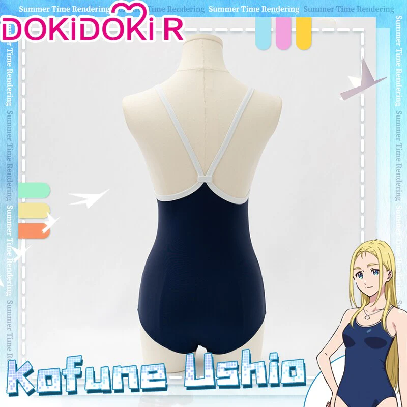【In Stock】【Size S-2XL】DokiDoki-R Anime Summer Time Rendering Kofune Ushio Cosplay Swimsuit - Image 3