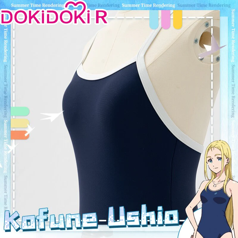 【In Stock】【Size S-2XL】DokiDoki-R Anime Summer Time Rendering Kofune Ushio Cosplay Swimsuit - Image 4