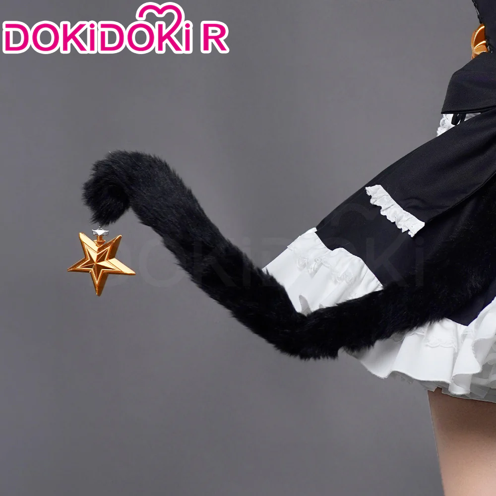 DokiDoki-R Anime The Melancholy of Haruhi Suzumiya Cosplay Maidmade Yuki Nagato Costume Cat Ear Maid Costume / Tail - Image 7