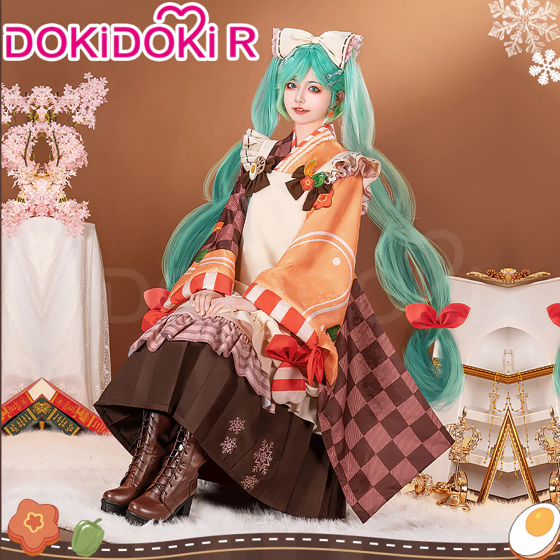 DokiDoki-R Cosplay Cosplay Costume Snow 2024 Cute Brown - Image 2