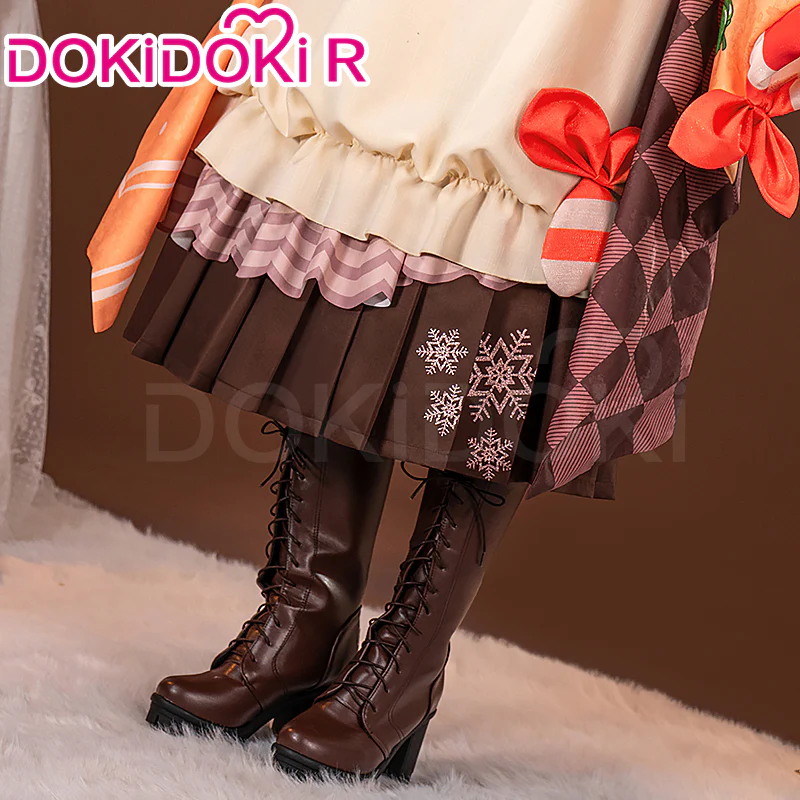 DokiDoki-R Cosplay Cosplay Costume Snow 2024 Cute Brown - Image 5