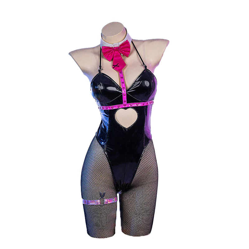 DokiDoki-R Cosplay Costume Sexy Bunny Girl Pink - Image 6