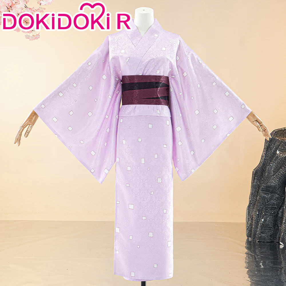 【In Stock】DokiDoki-R Cosplay Daakii Pink White Black Costume Kimono Halloween Young Version