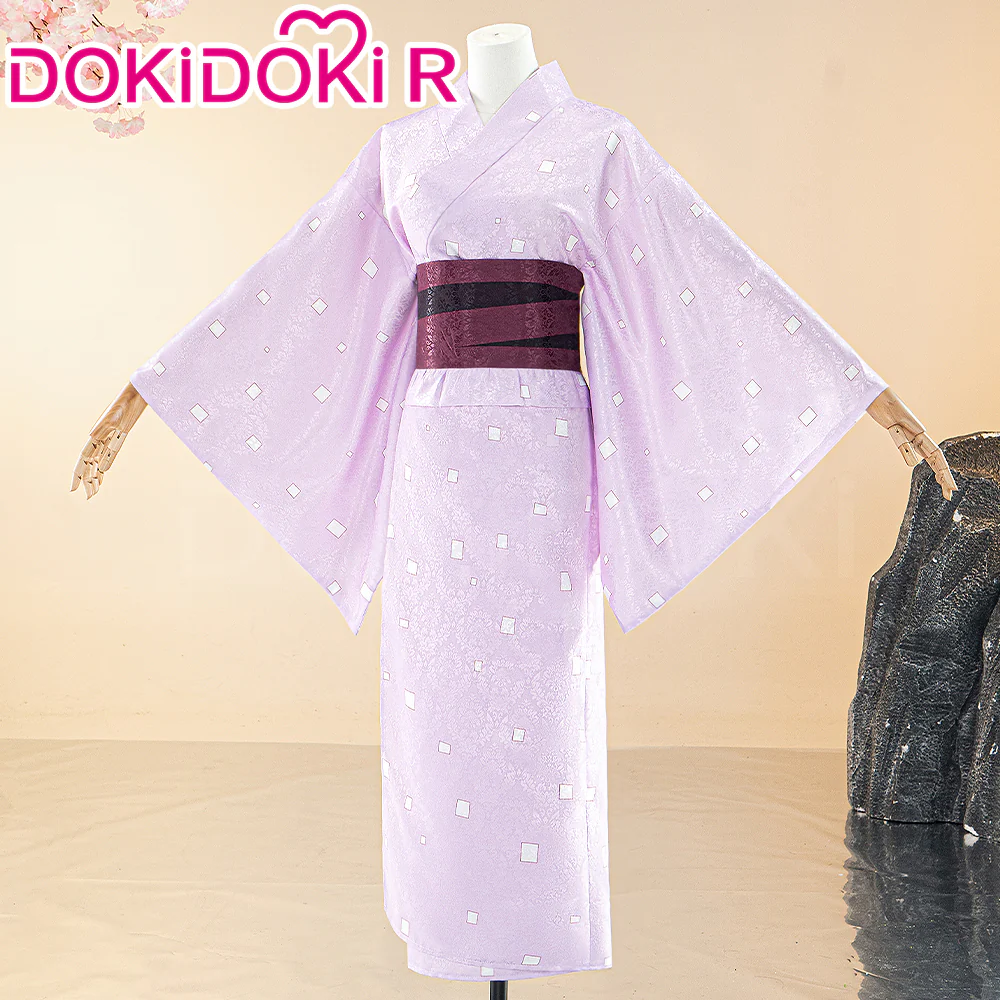 【In Stock】DokiDoki-R Cosplay Daakii Pink White Black Costume Kimono Halloween Young Version - Image 2