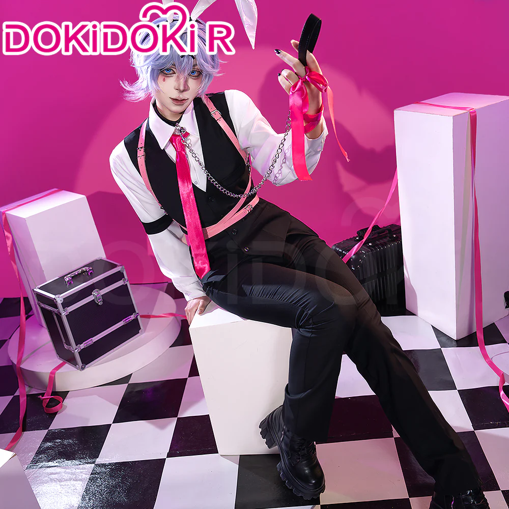 【Size S-3XL】DokiDoki-R Cosplay Rabbit Hole Costume / Wig Bunny Boy Sexy Black - Image 2