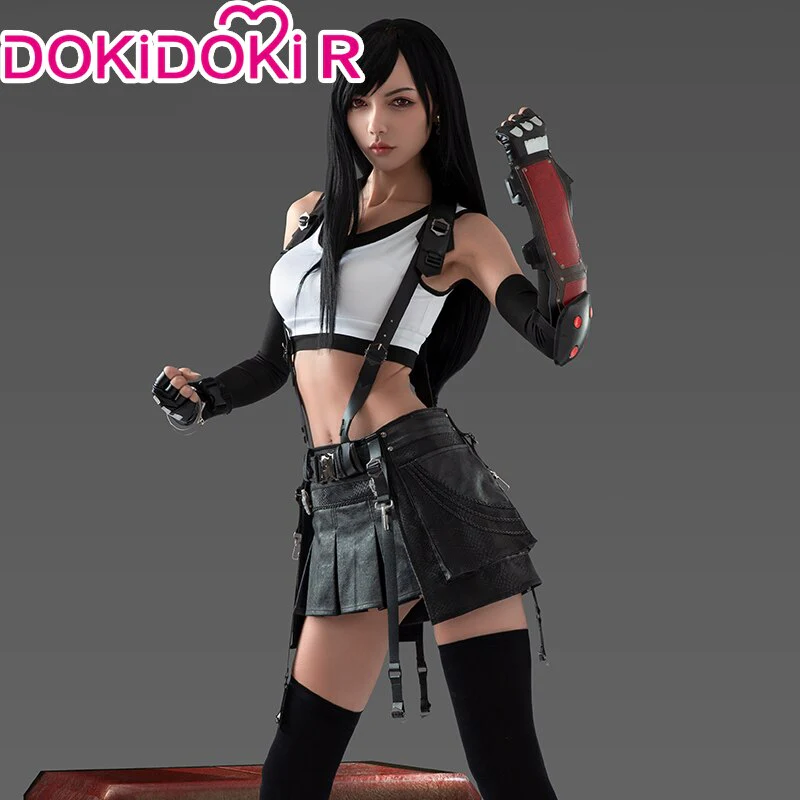DokiDoki-R Tiiffa Lockhart Cosplay Costume Black White Women - Image 2