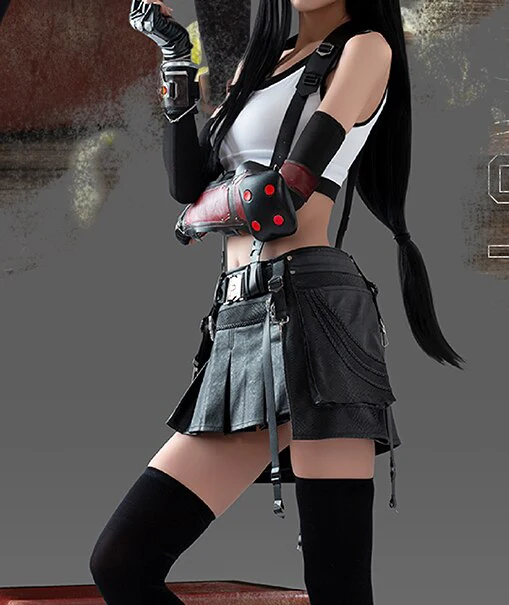 DokiDoki-R Tiiffa Lockhart Cosplay Costume Black White Women - Image 6