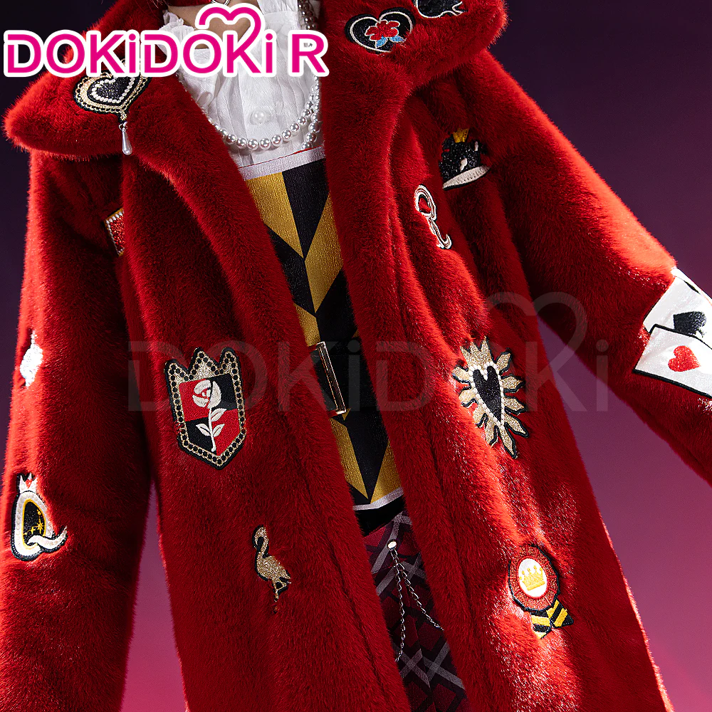 【Partially Ready For Ship】DokiDoki-R Game Anime Cosplay Costume Dream Outfit Red Sweater / Hat - Image 4