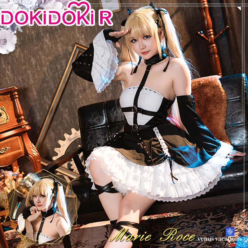 DokiDoki-R Game Azur Lane Cosplay Marie Rose Costume Dead or Alive