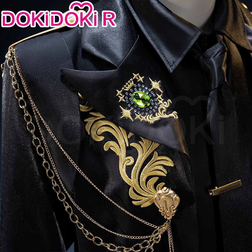 【In Stock】【Size S-3XL】DokiDoki-R Game Cosplay 5th Anniversary Costume Black Suit - Image 11