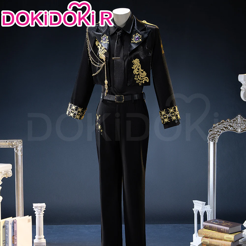 【In Stock】【Size S-3XL】DokiDoki-R Game Cosplay 5th Anniversary Costume Black Suit - Image 2