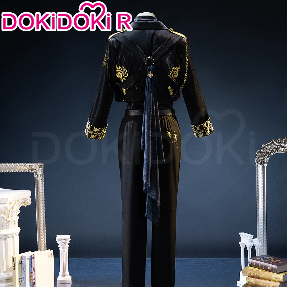【In Stock】【Size S-3XL】DokiDoki-R Game Cosplay 5th Anniversary Costume Black Suit - Image 3