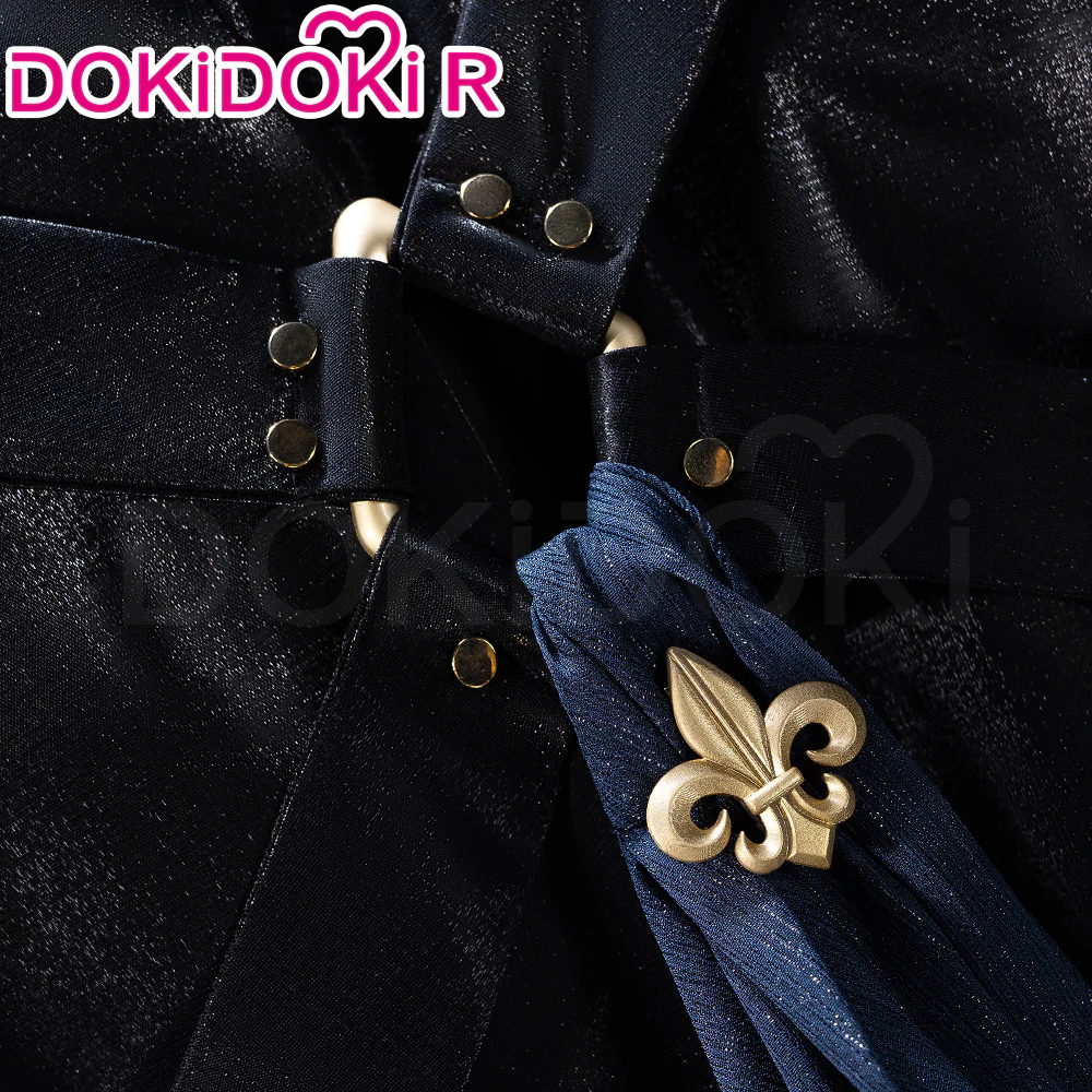 【In Stock】【Size S-3XL】DokiDoki-R Game Cosplay 5th Anniversary Costume Black Suit - Image 4