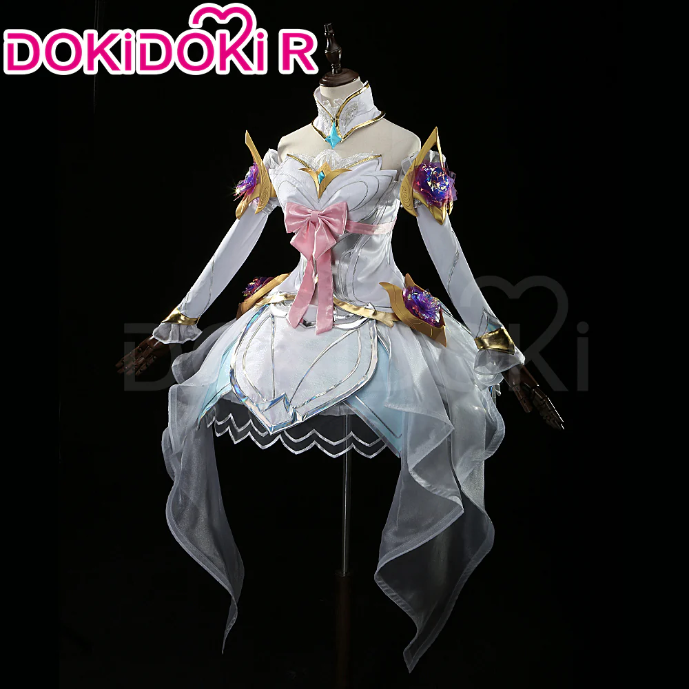 DokiDoki-R Game Cosplay Costume Crystal Rose White Dress - Image 5