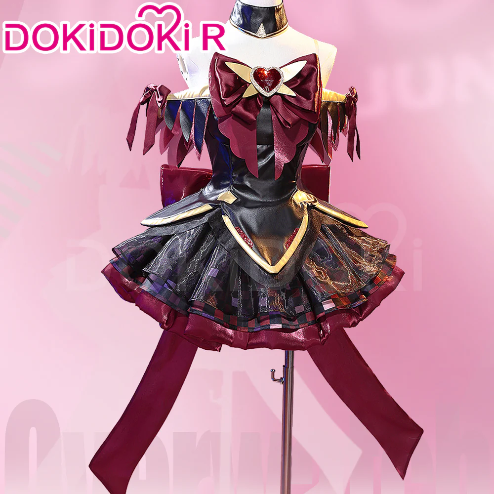 【Partially Ready For Ship】DokiDoki-R Game Cosplay Costume Heart of Hope Magical Girl Pink Black - Image 2
