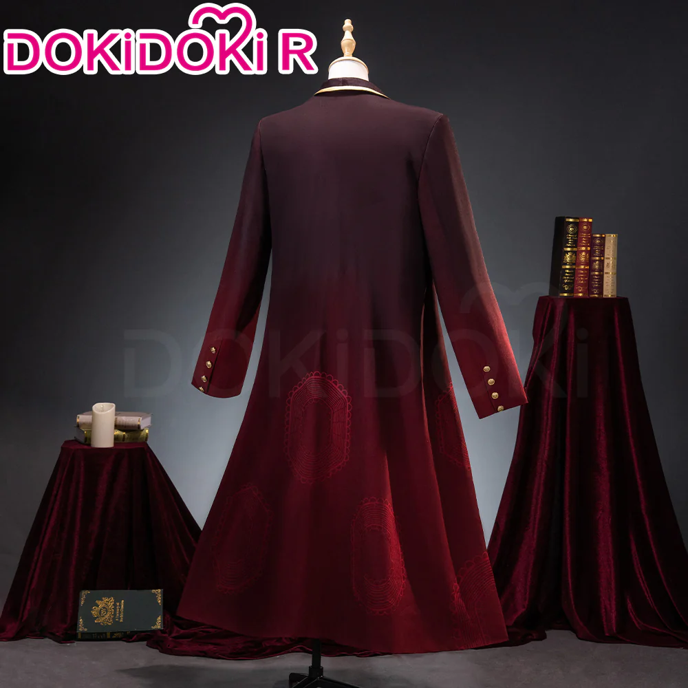 DokiDoki-R Game Cosplay Costume Red Long Coat Suit The Thumb - Image 2