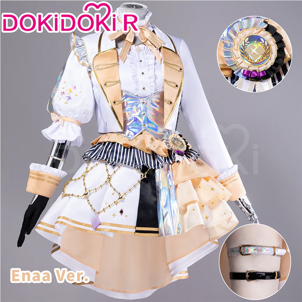 DokiDoki-R Game Cosplay Costume Pink Yellow Purple Red Dress Thanks Festival - Image 5
