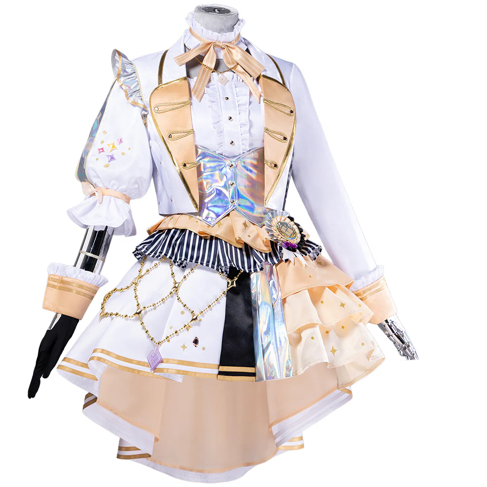 DokiDoki-R Game Cosplay Costume Pink Yellow Purple Red Dress Thanks Festival - Image 6