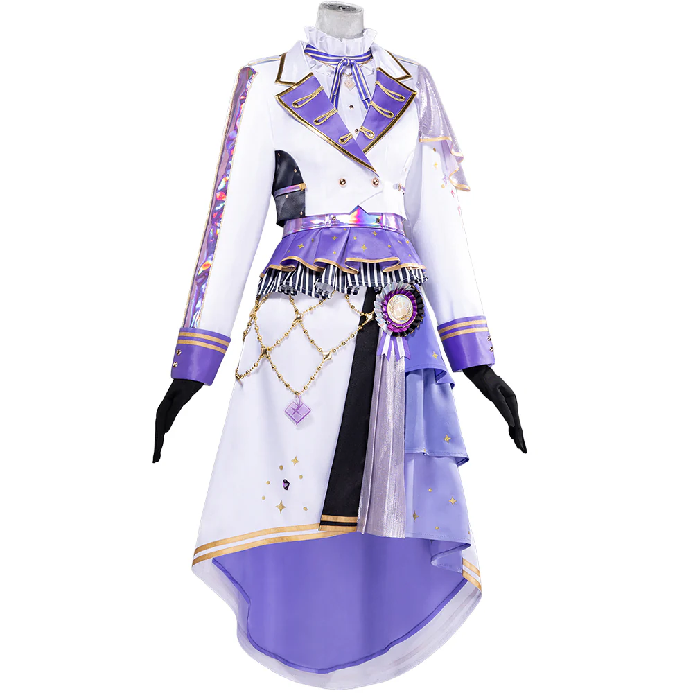 DokiDoki-R Game Cosplay Costume Pink Yellow Purple Red Dress Thanks Festival - Image 8