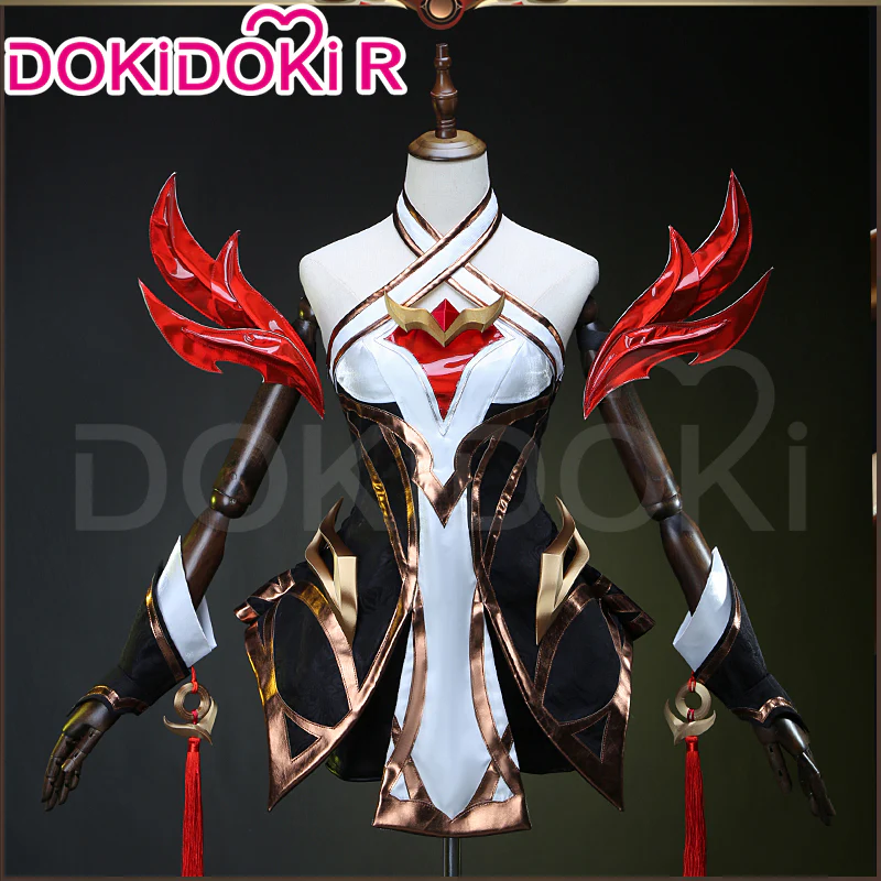 DokiDoki-R Game Fox Cosplay New Skin White Black Red Costume - Image 2