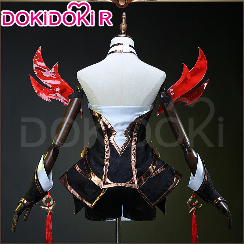 DokiDoki-R Game Fox Cosplay New Skin White Black Red Costume - Image 4
