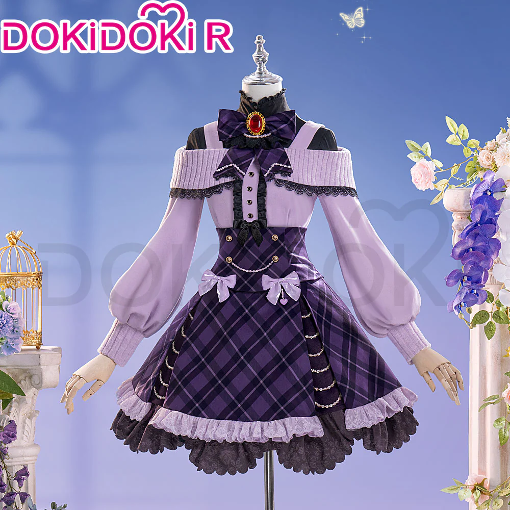DokiDoki-R Game Diabolik Lovers Cosplay Komori Yui Costume Purple Dress Princess Collection - Image 2
