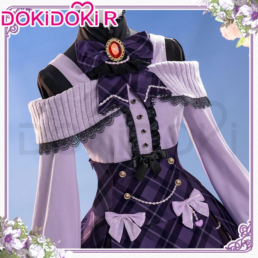 DokiDoki-R Game Diabolik Lovers Cosplay Komori Yui Costume Purple Dress Princess Collection - Image 3